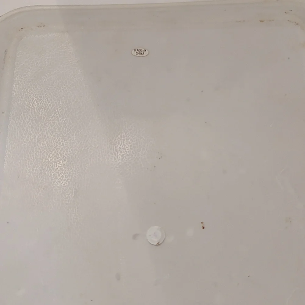 Vtg 2 Floral trays, plastic - Picture 7 of 7